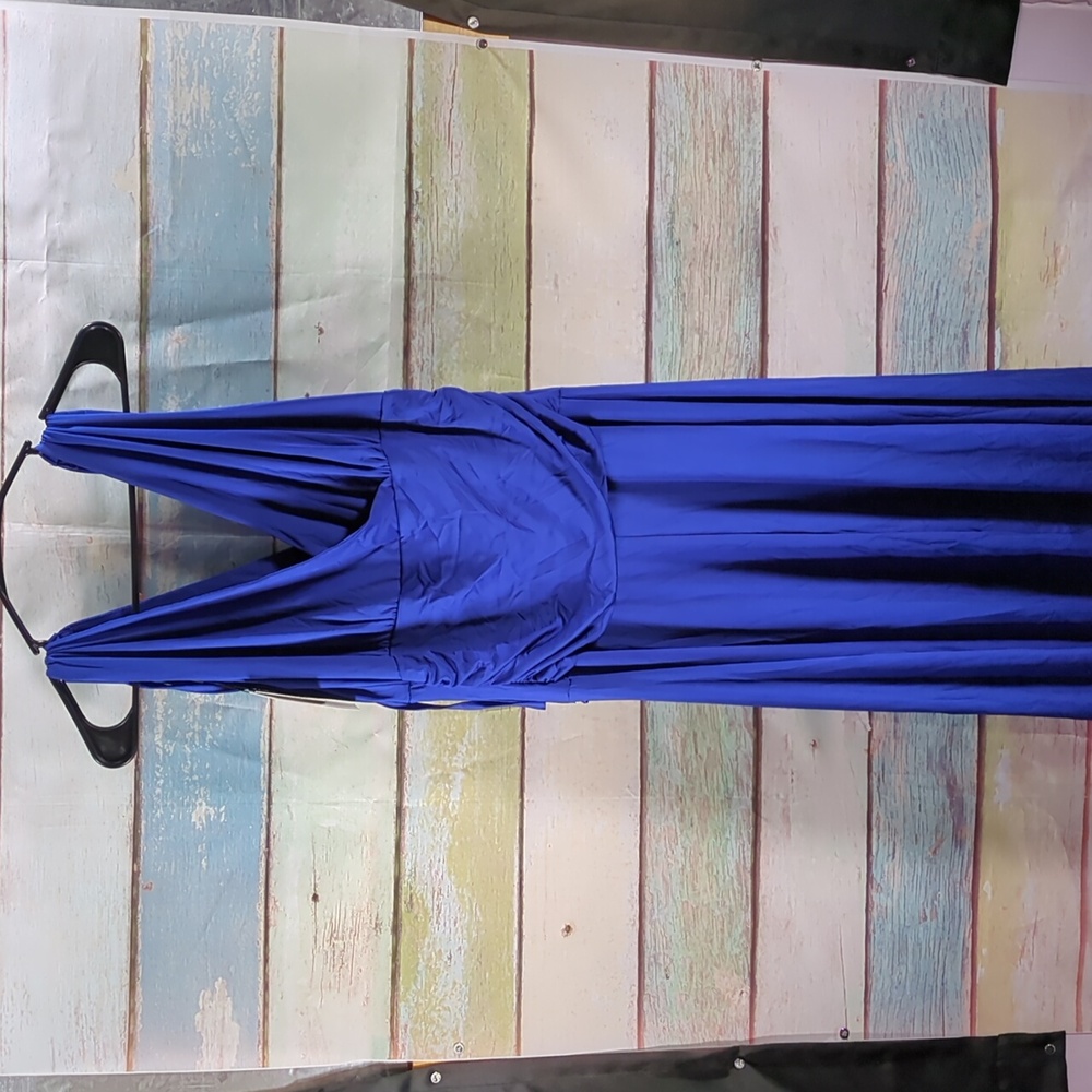 Acevog Women's Midi Dress in Royal Blue